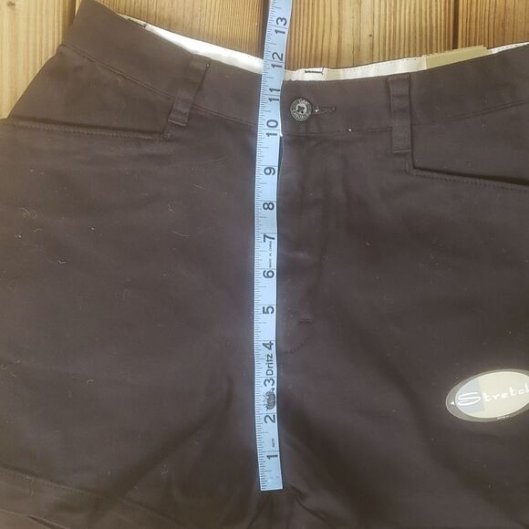 Lee women's black khakis mid rise shorts size 6 NWT - Picture 5 of 11
